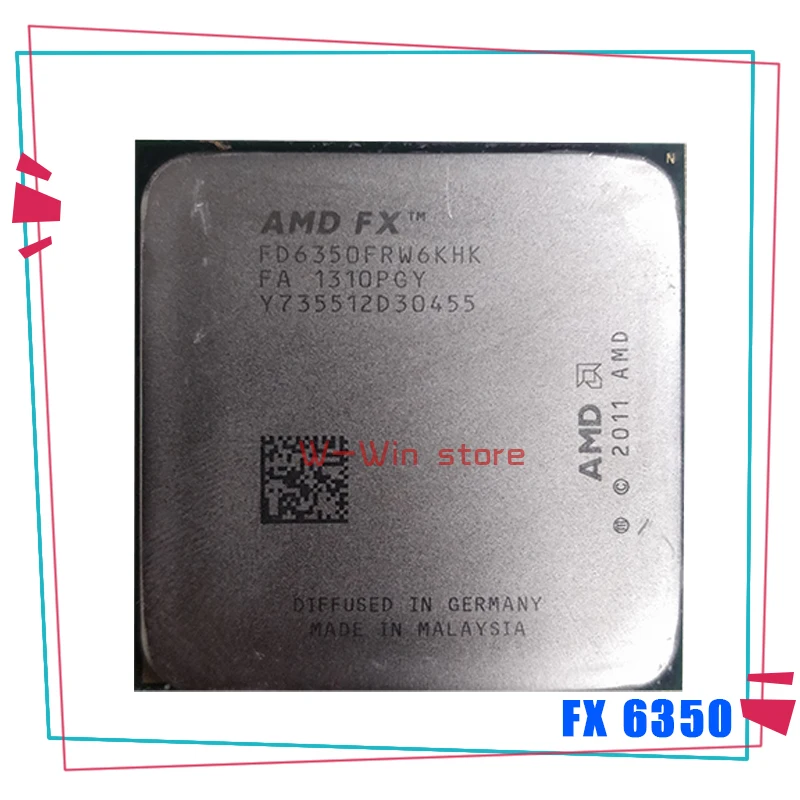 Фото AMD FX Series 6350 3 9 ГГц шестиядерный Процессор процессор FD6350FRW6KHK гнездо - купить