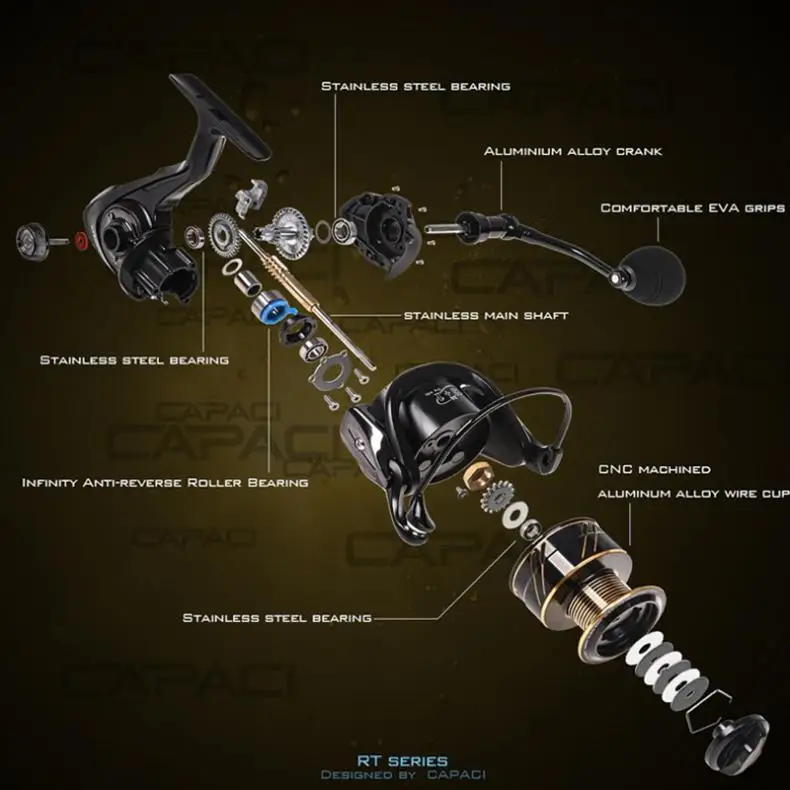 Aluminum Alloy Spinning Reel 6.5KG / 14LB Max Drag Power 3000 Series Fishing Wheel for Bass Pike Fishing
Aluminum Alloy Spinning Reel 6.5KG / 14LB Max Drag Power 3000 Series Fishing Wheel for Bass Pike Fishing