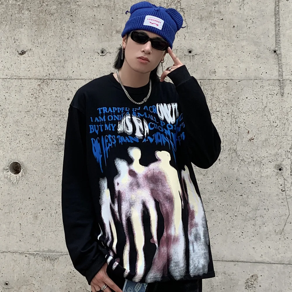 Abstract Letter Printing Hoodie Men Ins Street Trendy Brand Loose Round Neck Long Sleeve Sweatshirt Male Green Black Pullover
Abstract Letter Printing Hoodie Men Ins Street Trendy Brand Loose Round Neck Long Sleeve Sweatshirt Male Green Black Pullover