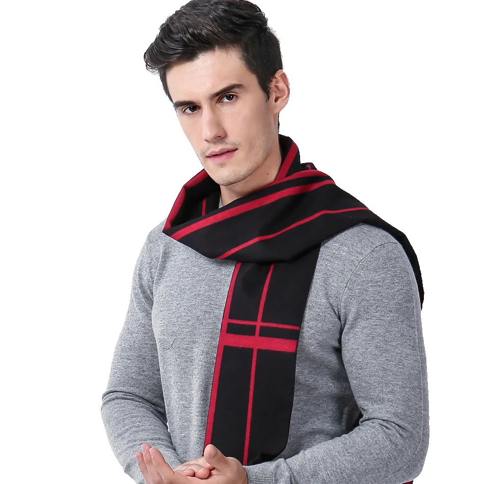 2022 Classic Business Leisure Black Red Stripe Men Scarf Winter Cashmere Warm Wool Grey Brown Navy Blue Scarfs For Father
2022 Classic Business Leisure Black Red Stripe Men Scarf Winter Cashmere Warm Wool Grey Brown Navy Blue Scarfs For Father