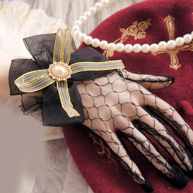2022 New Lolita Ruffles Lace Short Gloves Bowknot Hollow Full Finger Gloves Cosplay Props
2022 New Lolita Ruffles Lace Short Gloves Bowknot Hollow Full Finger Gloves Cosplay Props