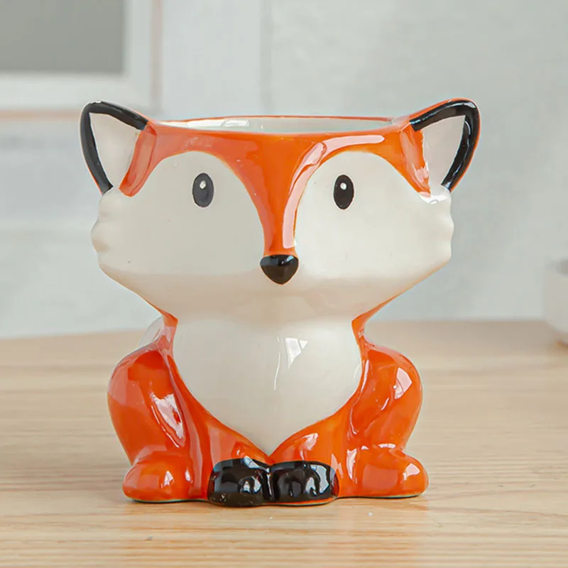 6Pcs Animal Pot Ceramic Succulent Pot Garden Pot Succulents Pot with Drain Hole Cachepot for Flowers Home Balcony Desktop Decor
6Pcs Animal Pot Ceramic Succulent Pot Garden Pot Succulents Pot with Drain Hole Cachepot for Flowers Home Balcony Desktop Decor