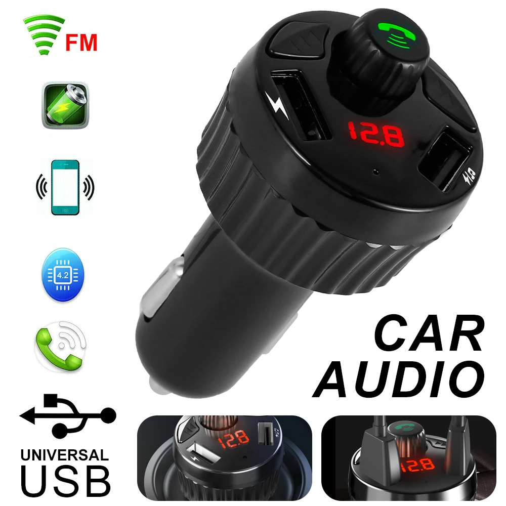 Car Portable Modulator Car Kit MP3 Player Remote Bluetooth Compatible FM Transmitter New Bluetooth Car Kit With Microphone
Car Portable Modulator Car Kit MP3 Player Remote Bluetooth Compatible FM Transmitter New Bluetooth Car Kit With Microphone