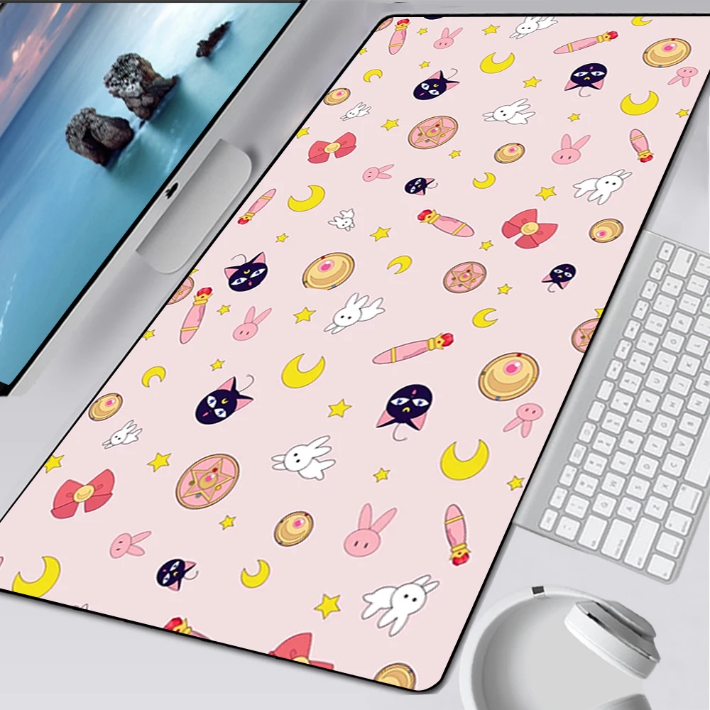 Large Gaming Mouse Pad Computer Mousepad PC Gamer Mouse Mat Laptop Mausepad Cute Anime Sailor Moon Cat Keyboard Mat Desk Pad
Large Gaming Mouse Pad Computer Mousepad PC Gamer Mouse Mat Laptop Mausepad Cute Anime Sailor Moon Cat Keyboard Mat Desk Pad