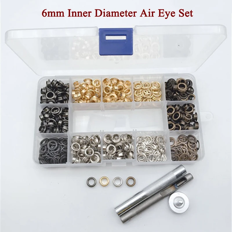 100/200/400 Pcs/set 4 Colors 6 Mm Inner Diameter Washer Kit, Washer Metal Eyelet 3 Button Air Hole Installation Tool Kit
100/200/400 Pcs/set 4 Colors 6 Mm Inner Diameter Washer Kit, Washer Metal Eyelet 3 Button Air Hole Installation Tool Kit