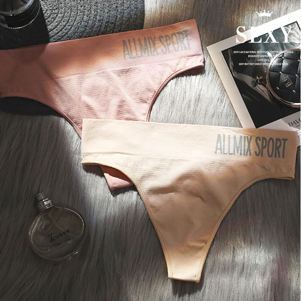 Women Mid-Rise Underwear Women's Lingerie Seamless Female Fashion Fitness Letter Cotton String Comfort Seamless Trace Briefs
Women Mid-Rise Underwear Women's Lingerie Seamless Female Fashion Fitness Letter Cotton String Comfort Seamless Trace Briefs