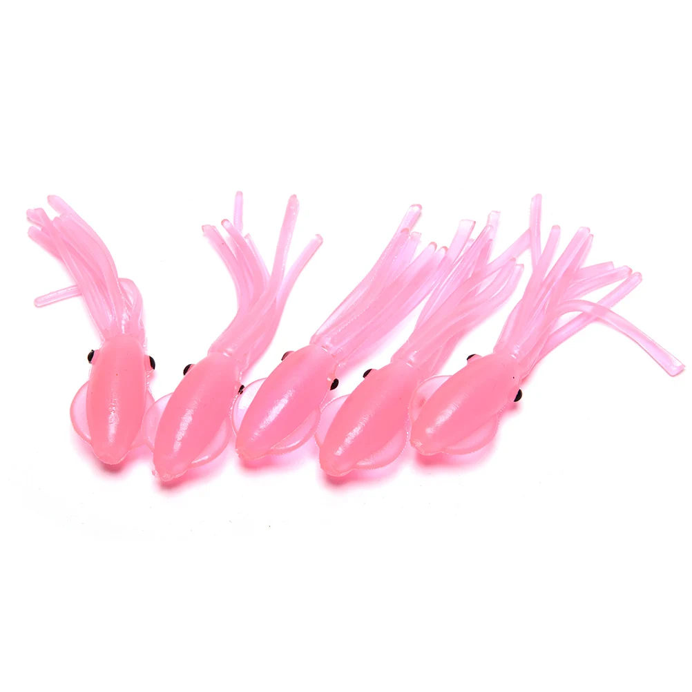 5Pcs 7cm 3.7g Pink Fishing Lures Luminous Cute Squid Soft Fishing Baits Artificial Lures Pesca Fishing Tools
5Pcs 7cm 3.7g Pink Fishing Lures Luminous Cute Squid Soft Fishing Baits Artificial Lures Pesca Fishing Tools