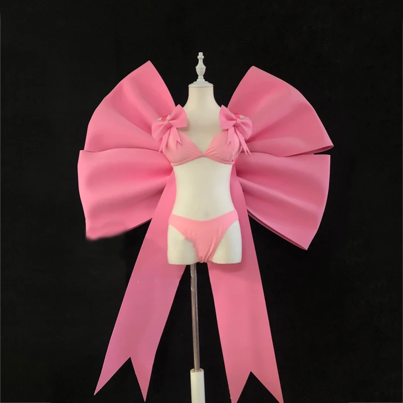Sexy Cute Oversized Bow Bikini Set Gogo Costumes Women Catwalk Clothing Stage Show Wear Festival Clothes Rave Outfits XS2143
Sexy Cute Oversized Bow Bikini Set Gogo Costumes Women Catwalk Clothing Stage Show Wear Festival Clothes Rave Outfits XS2143