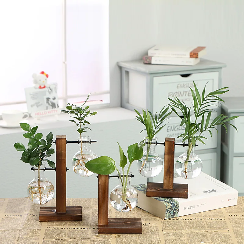 Transparent Vase Wooden Frame Glass Tabletop Terrarium Hydroponic Plant Vases Vintage Flower Pot Plants Home Bonsai Decor
Transparent Vase Wooden Frame Glass Tabletop Terrarium Hydroponic Plant Vases Vintage Flower Pot Plants Home Bonsai Decor