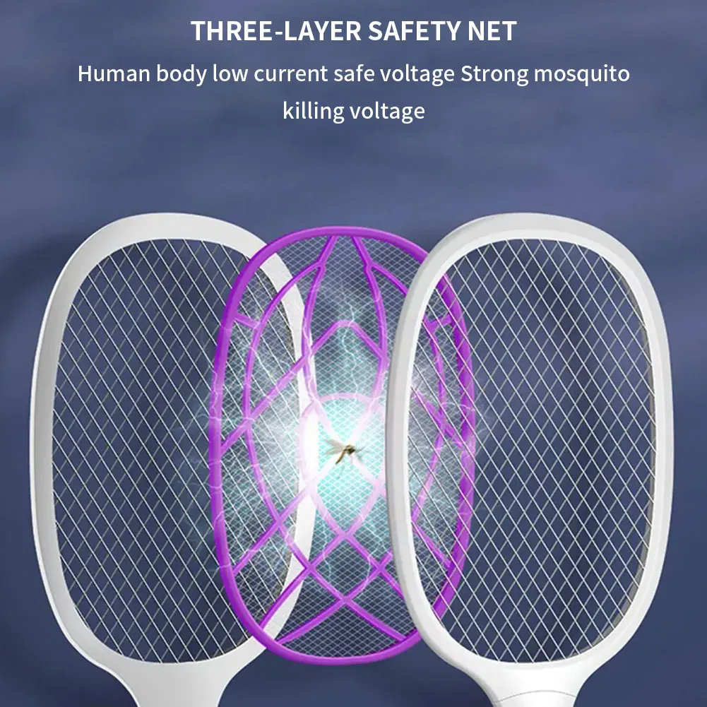Two-In-One 10 LED Trap Mosquito Killer Lamp 3000V Electric Bug Zapper USB Rechargeable Summer Fly Swatter Trap Flies Insect
Two-In-One 10 LED Trap Mosquito Killer Lamp 3000V Electric Bug Zapper USB Rechargeable Summer Fly Swatter Trap Flies Insect