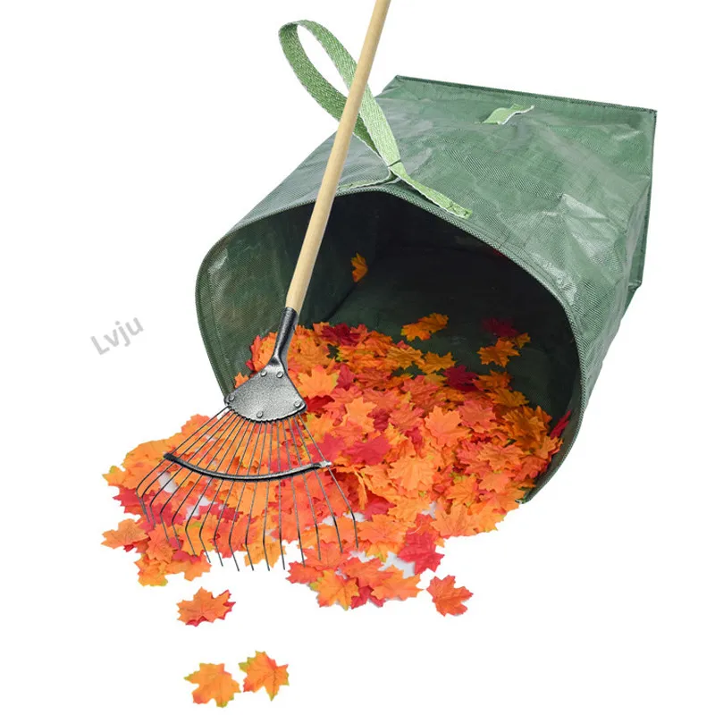 Lvju Garden Lawn Leaf Bags 22x17x30 Inches Yard Waste Bag Gardening Heavy Duty Clean Up Tarp Container Tote Trash Reusable
Lvju Garden Lawn Leaf Bags 22x17x30 Inches Yard Waste Bag Gardening Heavy Duty Clean Up Tarp Container Tote Trash Reusable