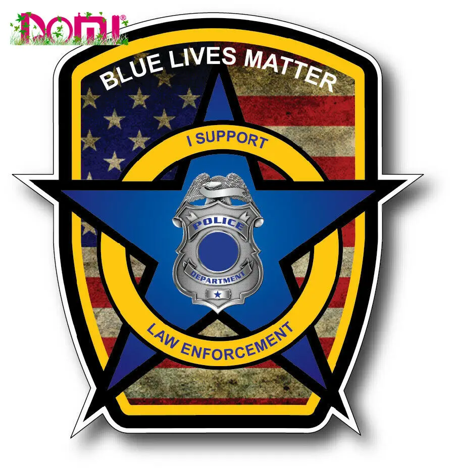 DOMI Thin Blue Line Blue Lives Matter I Support Police Officers Decal Sticker for Auto Motocross Racing Laptop Helmet Trunk Wall
DOMI Thin Blue Line Blue Lives Matter I Support Police Officers Decal Sticker for Auto Motocross Racing Laptop Helmet Trunk Wall