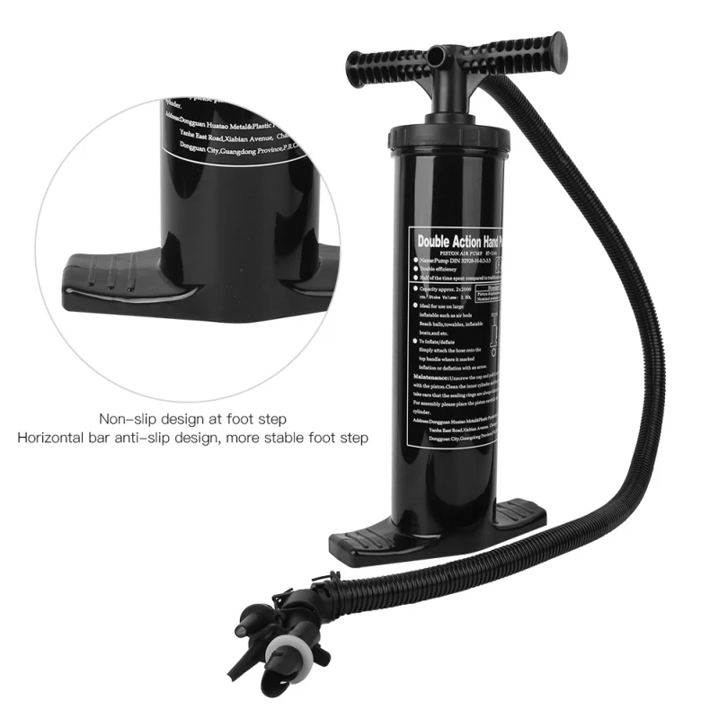 Outdoor Double Action Inflation Pump Accumulator Inflatable Boat Pump High Pressure Hand Pump Kayak Stand Up Paddle Board 
Outdoor Double Action Inflation Pump Accumulator Inflatable Boat Pump High Pressure Hand Pump Kayak Stand Up Paddle Board