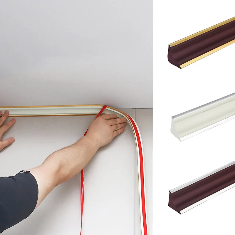 Ceiling Strip Self-Adhesive Top Corner Line Waist Line Morden Decor TV Background Wall Skirting Line Waterproof Wall Sticker
Ceiling Strip Self-Adhesive Top Corner Line Waist Line Morden Decor TV Background Wall Skirting Line Waterproof Wall Sticker