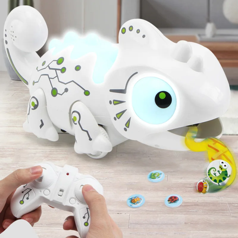 Remote control toy chameleon & Tyrannosaurus 12 kinds of lighting effects and predation functions RC Robots & Animals toys
Remote control toy chameleon & Tyrannosaurus 12 kinds of lighting effects and predation functions RC Robots & Animals toys