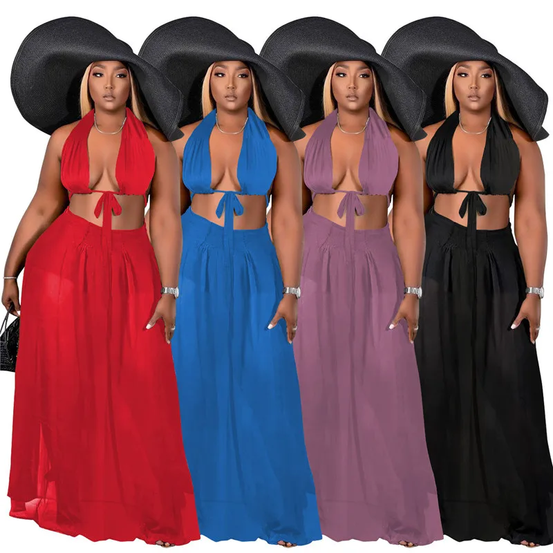 Two Piece Set Women Skirts Sets Summer Holiday Sexy Mesh Bra and Maxi Skirt Matching Suit Fashion Outfits Wholesale Dropshipping
Two Piece Set Women Skirts Sets Summer Holiday Sexy Mesh Bra and Maxi Skirt Matching Suit Fashion Outfits Wholesale Dropshipping