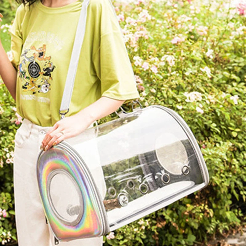 Portable Pet Bird Carrier Transparent Breathable Travel Cage Tote Bag Parrot Handbag Outdoor Birds Travel Houlder Bag
Portable Pet Bird Carrier Transparent Breathable Travel Cage Tote Bag Parrot Handbag Outdoor Birds Travel Houlder Bag