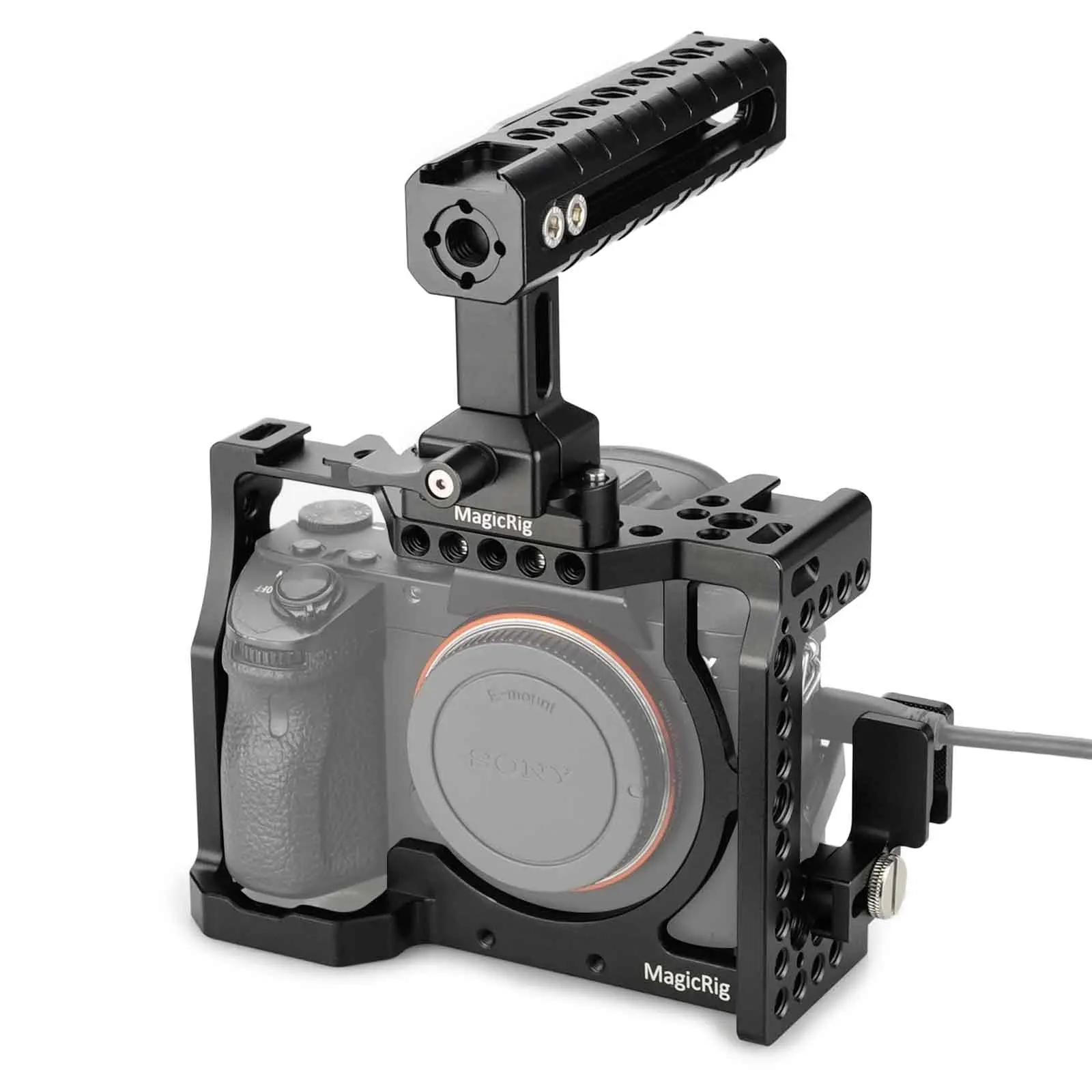 Клетка для камеры MAGICRIG с ручкой NATO + зажим кабеля совместимый HDMI Sony A7RIII /A7III /A7RII /A7II