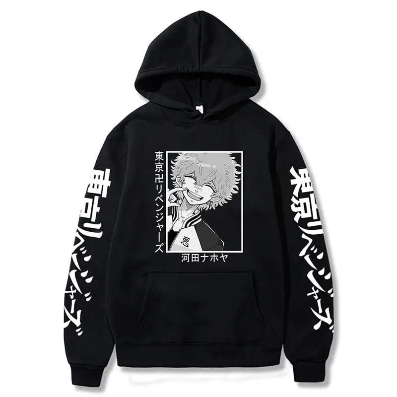 Tokyo Revengers Anime Hoodie Kawata Nahoya Graphic print Sweatshirt Harajuku Streetwear Unisex Pullovers Men Fashion Tops
Tokyo Revengers Anime Hoodie Kawata Nahoya Graphic print Sweatshirt Harajuku Streetwear Unisex Pullovers Men Fashion Tops