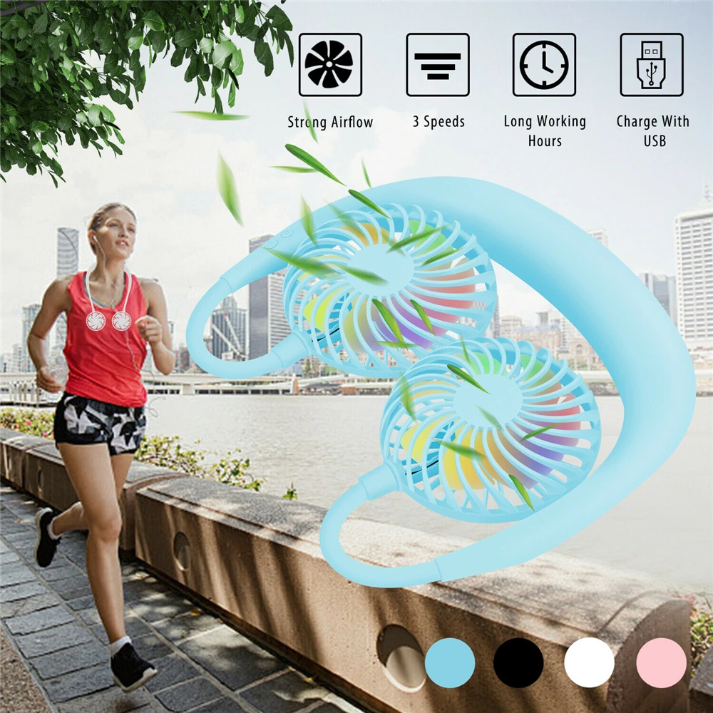 Portable 3 Speed USB Fan Hands-free Neck Fan Hanging Mini Portable Sports Fans Air Conditioner With Recharge Battery Home
Portable 3 Speed USB Fan Hands-free Neck Fan Hanging Mini Portable Sports Fans Air Conditioner With Recharge Battery Home
