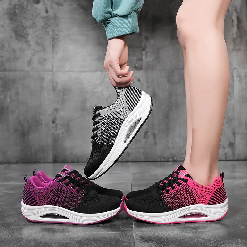 Fashion Women Lightweight Sneakers Shoes Outdoor Shoes Breathable Mesh Comfort Shoes Cushion Lace Up Zapatos de mujer
Fashion Women Lightweight Sneakers Shoes Outdoor Shoes Breathable Mesh Comfort Shoes Cushion Lace Up Zapatos de mujer