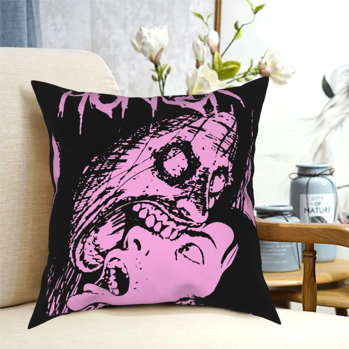 Horror Japanese Manga Zombie Pillowcase Printed Polyester Cushion Cover Decorations Junji Ito Pillow Case Cover Living Room 18''
Horror Japanese Manga Zombie Pillowcase Printed Polyester Cushion Cover Decorations Junji Ito Pillow Case Cover Living Room 18''
