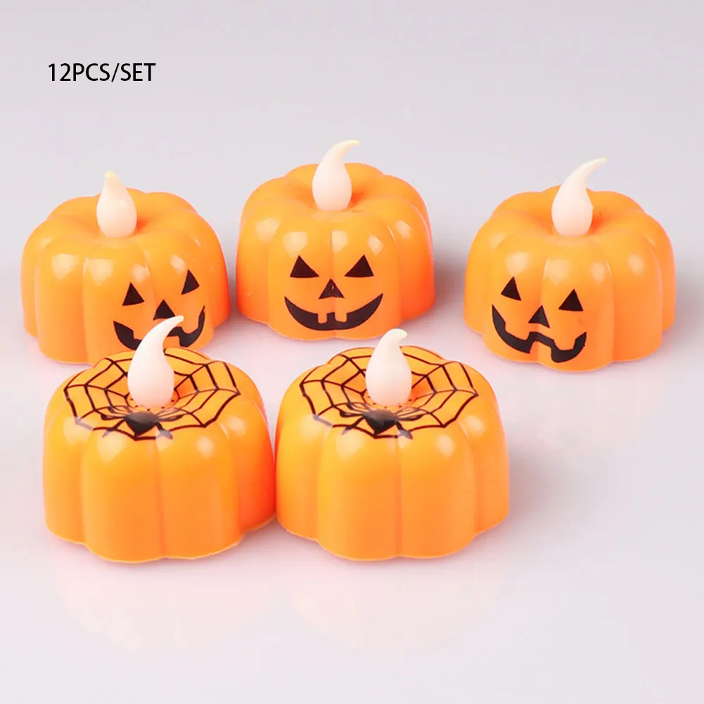 12pcs Gift LED Lighting Flameless Candle Battery Operated Festival Decor For Halloween Desktop Pumpkin Light Party Living Room
12pcs Gift LED Lighting Flameless Candle Battery Operated Festival Decor For Halloween Desktop Pumpkin Light Party Living Room
