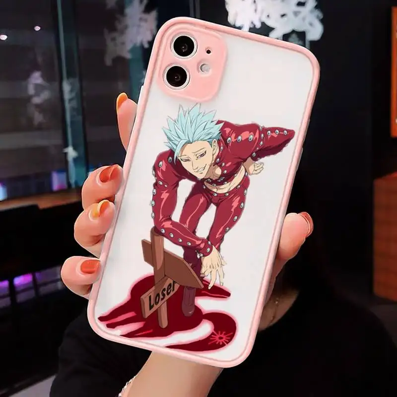 anime seven deadly sins Phone Case For iPhone 12 11 Mini Pro XR XS Max 7 8 Plus X Matte transparent Pink Back Cover
anime seven deadly sins Phone Case For iPhone 12 11 Mini Pro XR XS Max 7 8 Plus X Matte transparent Pink Back Cover