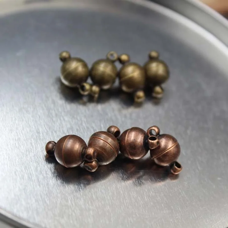 5pcs / bag natural high-grade magnet buckle retro glossy ball pearl pearl buckle handmade DIY necklace bracelet accessories
5pcs / bag natural high-grade magnet buckle retro glossy ball pearl pearl buckle handmade DIY necklace bracelet accessories