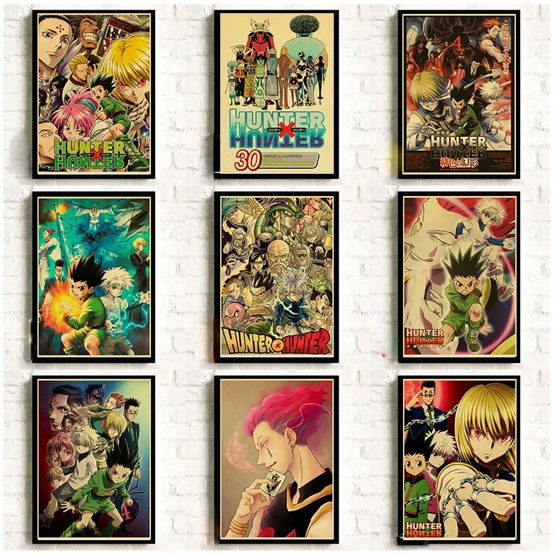 Классическая японская аниме Hunter x охотничий плакат винтажная живопись Настенная картина для комнаты домашний Декор Ретро наклейки на стену
Классическая японская аниме Hunter x охотничий плакат винтажная живопись Настенная картина для комнаты домашний Декор Ретро наклейки на стену
