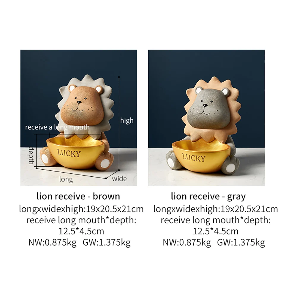 Cartoon Animal Model Storage Box Resin Lion Storage Tank Modern Home Decoration Living Room Office Desktop Accessories Gifts
Cartoon Animal Model Storage Box Resin Lion Storage Tank Modern Home Decoration Living Room Office Desktop Accessories Gifts