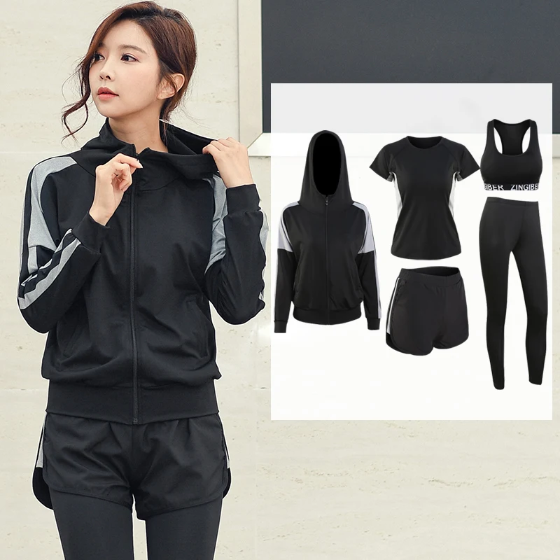 Women 5PCS Yoga Set Gym Sports Bra Leggings Fitness Shorts Sets Workout Yoga Clothing Ensemble Femme Cycling Running Breathable
Women 5PCS Yoga Set Gym Sports Bra Leggings Fitness Shorts Sets Workout Yoga Clothing Ensemble Femme Cycling Running Breathable