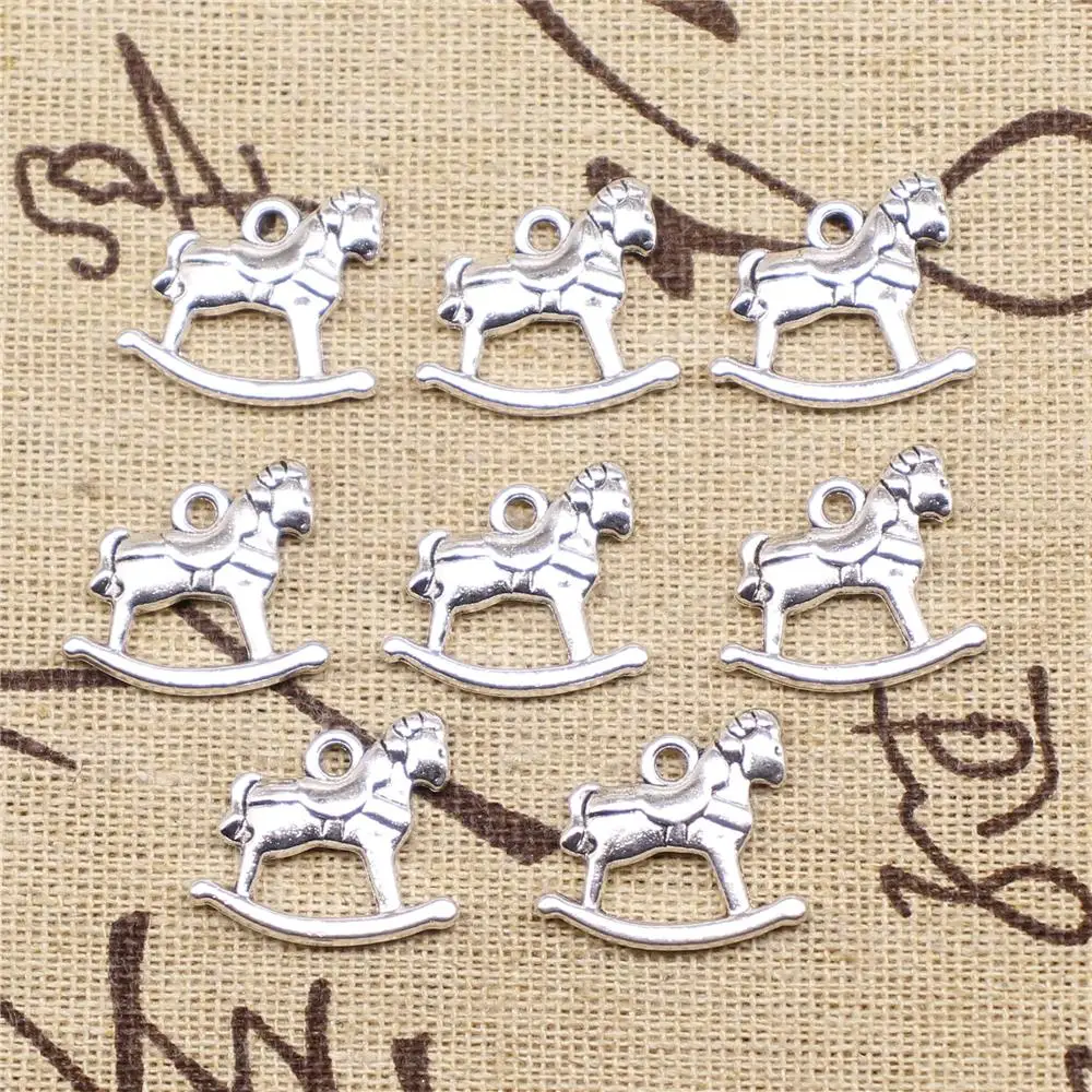 Supplies For Jewelry Making 5pcs 19x18mm Antique Silver Color Rocking Horse Trojan Horse Toy Horse Charms
Supplies For Jewelry Making 5pcs 19x18mm Antique Silver Color Rocking Horse Trojan Horse Toy Horse Charms