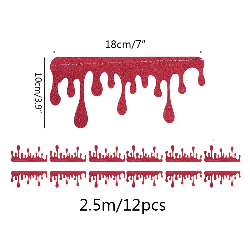 1set 2.5m Halloween Decor Blood Hanging Flag Haunted House Horror Scary Banner For Halloween Interior Decoration Props
1set 2.5m Halloween Decor Blood Hanging Flag Haunted House Horror Scary Banner For Halloween Interior Decoration Props