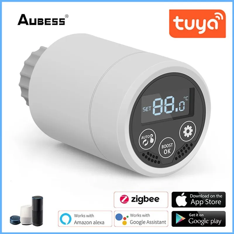 Aubess Smart WIFI Thermostatic Radiator Valve Actuator ZigBee3.0 Programmable Temperature Controller Alexa Tuya Google Assistant
Aubess Smart WIFI Thermostatic Radiator Valve Actuator ZigBee3.0 Programmable Temperature Controller Alexa Tuya Google Assistant