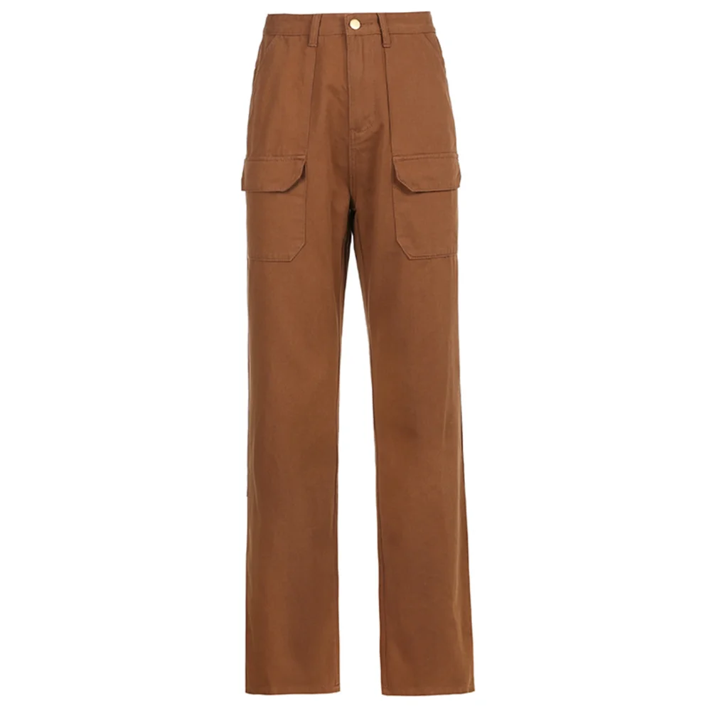 XBUEN Women Casual Jeans Multi-Pocket Brown High Waist Denim Trousers Female Daily Oversize Loose Straight Wide Leg Pants 2021
XBUEN Women Casual Jeans Multi-Pocket Brown High Waist Denim Trousers Female Daily Oversize Loose Straight Wide Leg Pants 2021