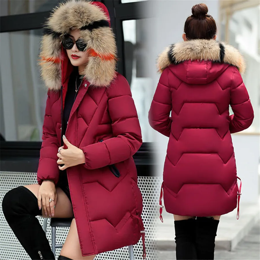 Parka Women Winter Coats Long Cotton Casual Fur Hooded Jackets Women Thick Warm Winter Parkas Female Overcoat Coat 2019
Parka Women Winter Coats Long Cotton Casual Fur Hooded Jackets Women Thick Warm Winter Parkas Female Overcoat Coat 2019