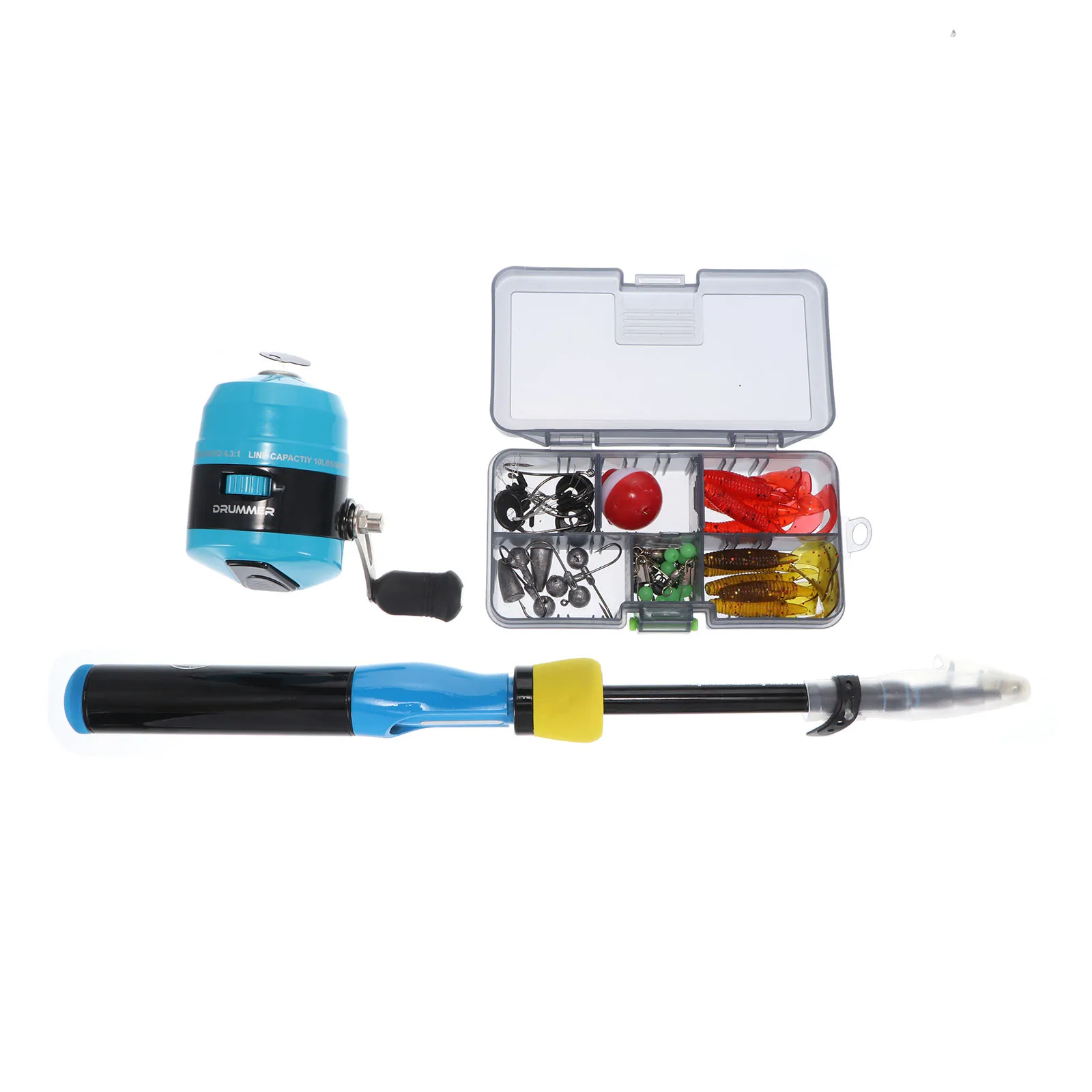 Уличная рыболовная удочка Полный комплект с телескопической удочкой и спиннинговой катушкой приманки Крючки для морской и пресной воды На...
Уличная рыболовная удочка Полный комплект с телескопической удочкой и спиннинговой катушкой приманки Крючки для морской и пресной воды На...