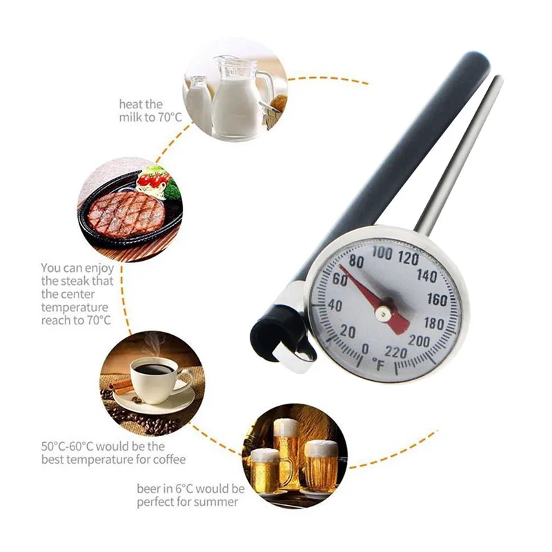 Meat Thermometer Cooking Tools Kitchen Stainless Steel Oven Cooking BBQ Probe Thermometer Food Meat Gauge 220 Centigrade
Meat Thermometer Cooking Tools Kitchen Stainless Steel Oven Cooking BBQ Probe Thermometer Food Meat Gauge 220 Centigrade
