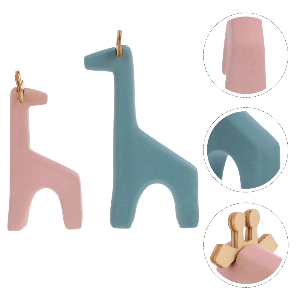 2pcs/Set Creative Ceramic Animal Ornament Desktop Ornament Ceramic Giraffe Craft
2pcs/Set Creative Ceramic Animal Ornament Desktop Ornament Ceramic Giraffe Craft