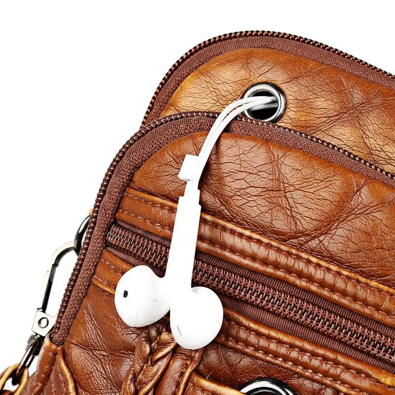 women's bags mobile phone bag for women Retro soft pu leather Shoulder bag mini messenger bags multi-layer purse bag Handbag
women's bags mobile phone bag for women Retro soft pu leather Shoulder bag mini messenger bags multi-layer purse bag Handbag