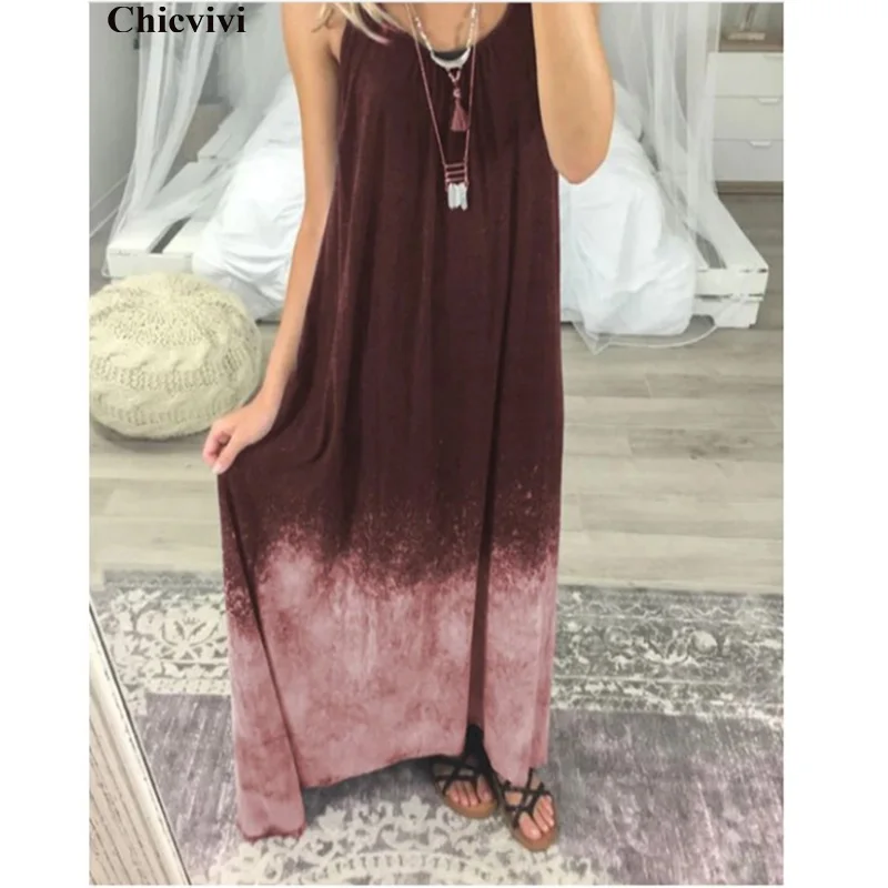 Women Summer Dresses O-Neck Sleeveless Gradient Women Dress Street Fashion Plus Size Casual Summer Dresses Vogue Maxi Long Dress
Women Summer Dresses O-Neck Sleeveless Gradient Women Dress Street Fashion Plus Size Casual Summer Dresses Vogue Maxi Long Dress