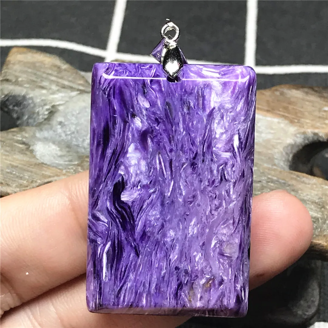 Natural Purple Charoite Crystal Pendant Jewelry For Women Lady Man Healing Luck Gift 41x27x9mm Beads Stone Silver Gemstone AAAAA
Natural Purple Charoite Crystal Pendant Jewelry For Women Lady Man Healing Luck Gift 41x27x9mm Beads Stone Silver Gemstone AAAAA