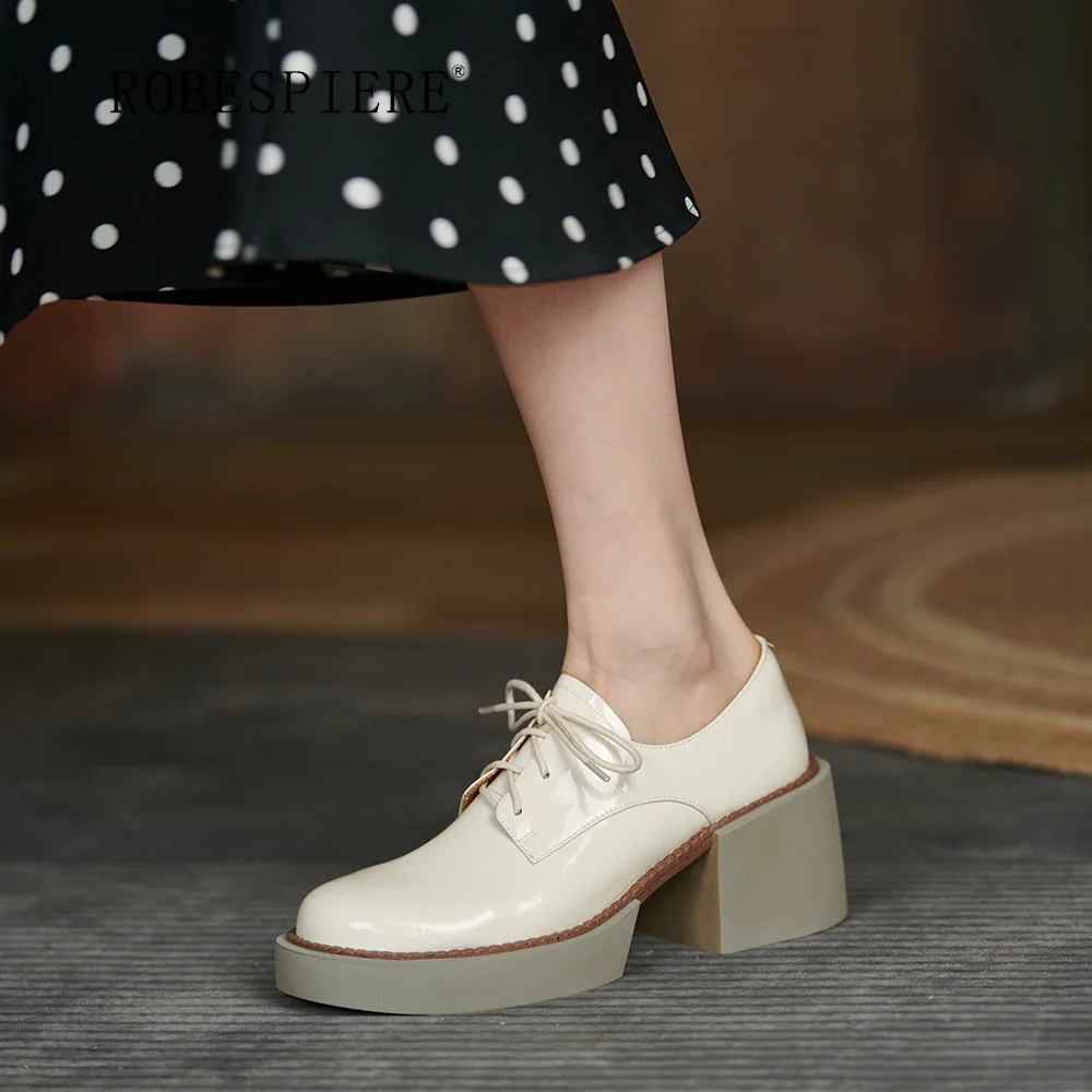 ROBESPIERE-2022 Spring And Autumn Retro Thick-soled New Women's Pumps Platform With Round Toe High Heels Leather Shoes-A217
ROBESPIERE-2022 Spring And Autumn Retro Thick-soled New Women's Pumps Platform With Round Toe High Heels Leather Shoes-A217