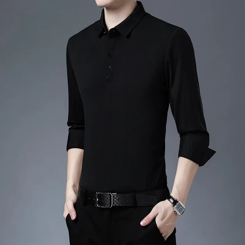 Autumn 2021 new men's long sleeve no shirt solid color sewing shirt middle aged men's crystal 2189
Autumn 2021 new men's long sleeve no shirt solid color sewing shirt middle aged men's crystal 2189