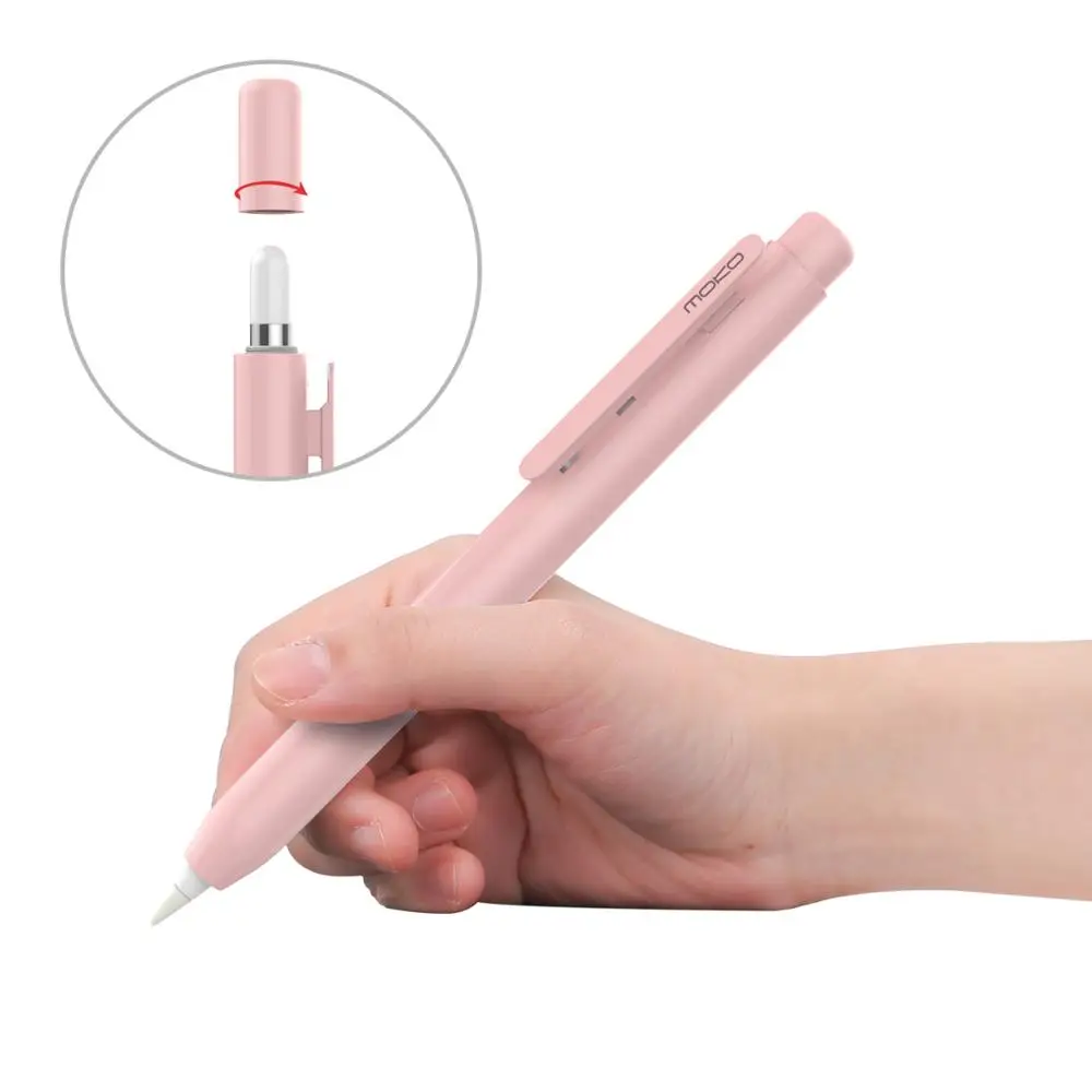 Moko Protective Case for Apple Pencil,Pencil Case Holder with Built-in Clip,Retractable Tip Protection,Spring Button,Secures Cap
Moko Protective Case for Apple Pencil,Pencil Case Holder with Built-in Clip,Retractable Tip Protection,Spring Button,Secures Cap