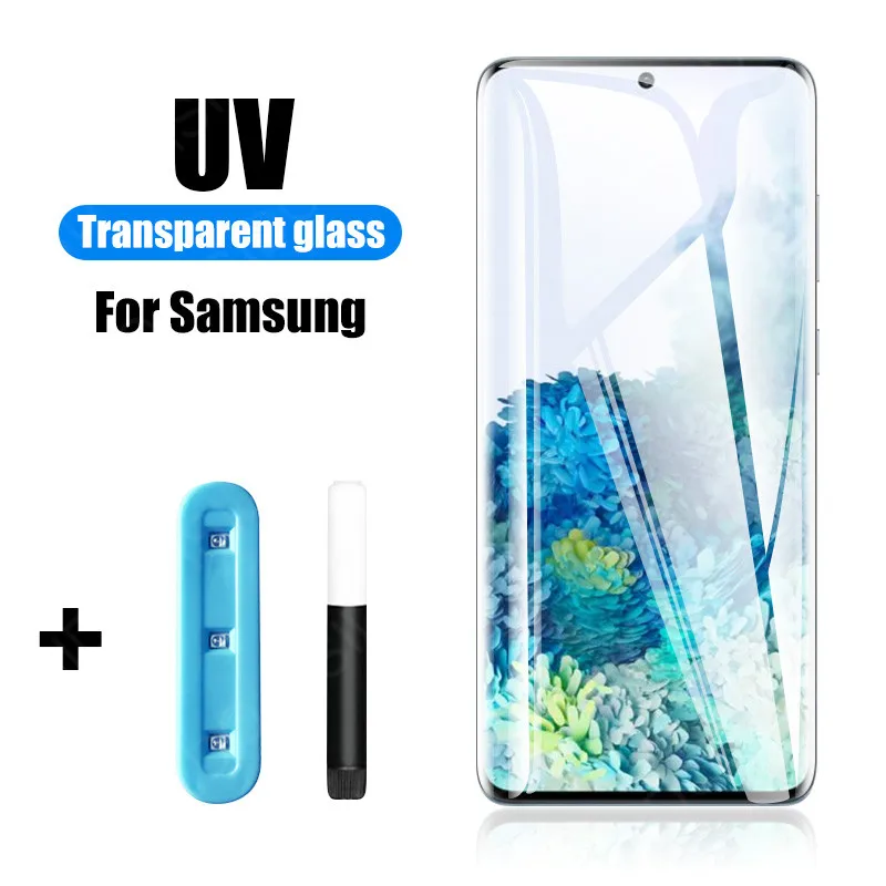 999D Full Cover UV Tempered Glass For Samsung Galaxy S10 S20 S8 S9 Plus For Samsung Note10 20 ultra 8 9 Screen Protector Glass
999D Full Cover UV Tempered Glass For Samsung Galaxy S10 S20 S8 S9 Plus For Samsung Note10 20 ultra 8 9 Screen Protector Glass
