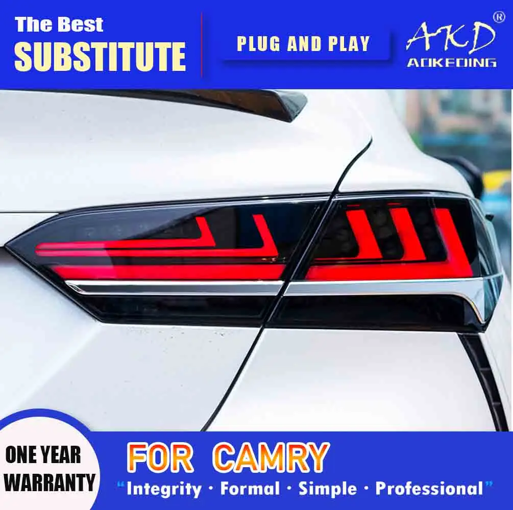 AKD Tail Lamp for Toyota Camry LED Tail Light 2018-2021 Camry Rear Fog Brake Turn Signal Automotive Accessories
AKD Tail Lamp for Toyota Camry LED Tail Light 2018-2021 Camry Rear Fog Brake Turn Signal Automotive Accessories