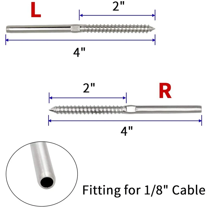 Hand Thread for 1/8Inch, Stainless Steel Stair Deck Wood Post,DIY Baluster Kit with Spanner Multi Tool (36 Pairs)
Hand Thread for 1/8Inch, Stainless Steel Stair Deck Wood Post,DIY Baluster Kit with Spanner Multi Tool (36 Pairs)