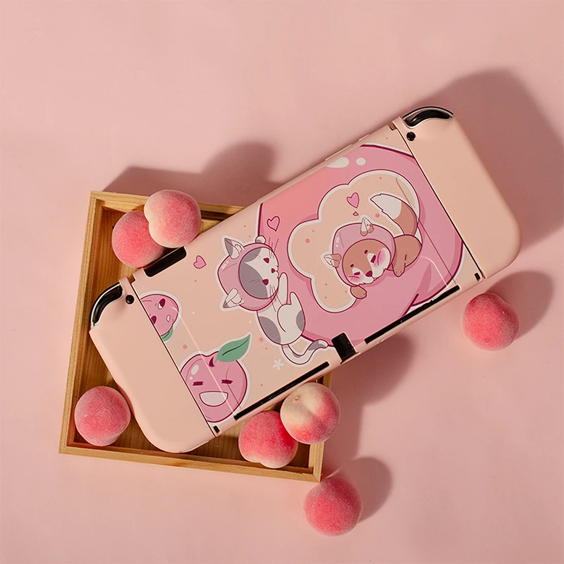 Peach Cat Dog Switch Oled Shell Soft TPU Cover Case for Nintendo Switch OLED Shell Protective Cover Thumb Grip Cap Accessories
Peach Cat Dog Switch Oled Shell Soft TPU Cover Case for Nintendo Switch OLED Shell Protective Cover Thumb Grip Cap Accessories